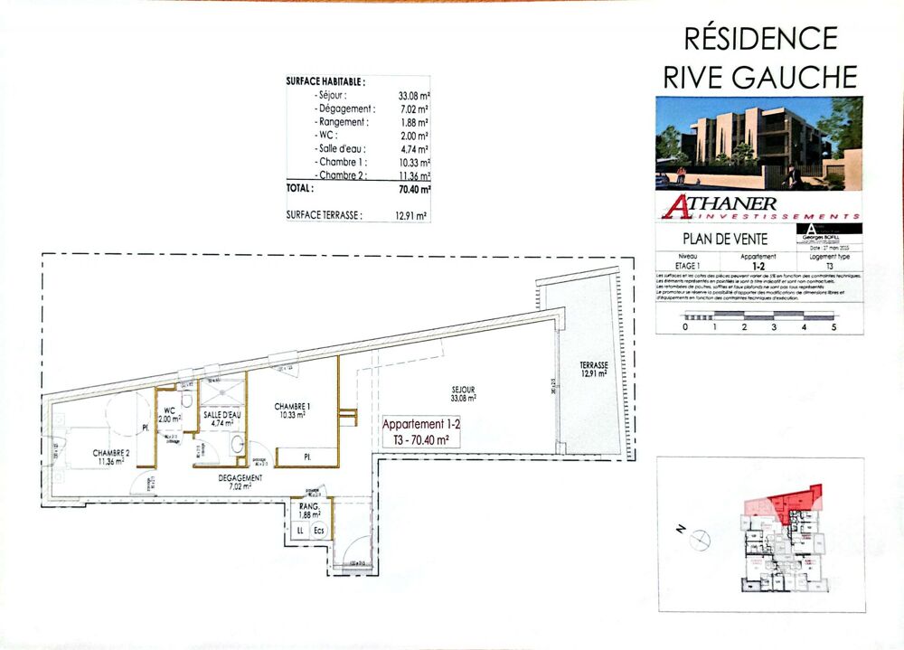 Vente Appartement 3 pièces