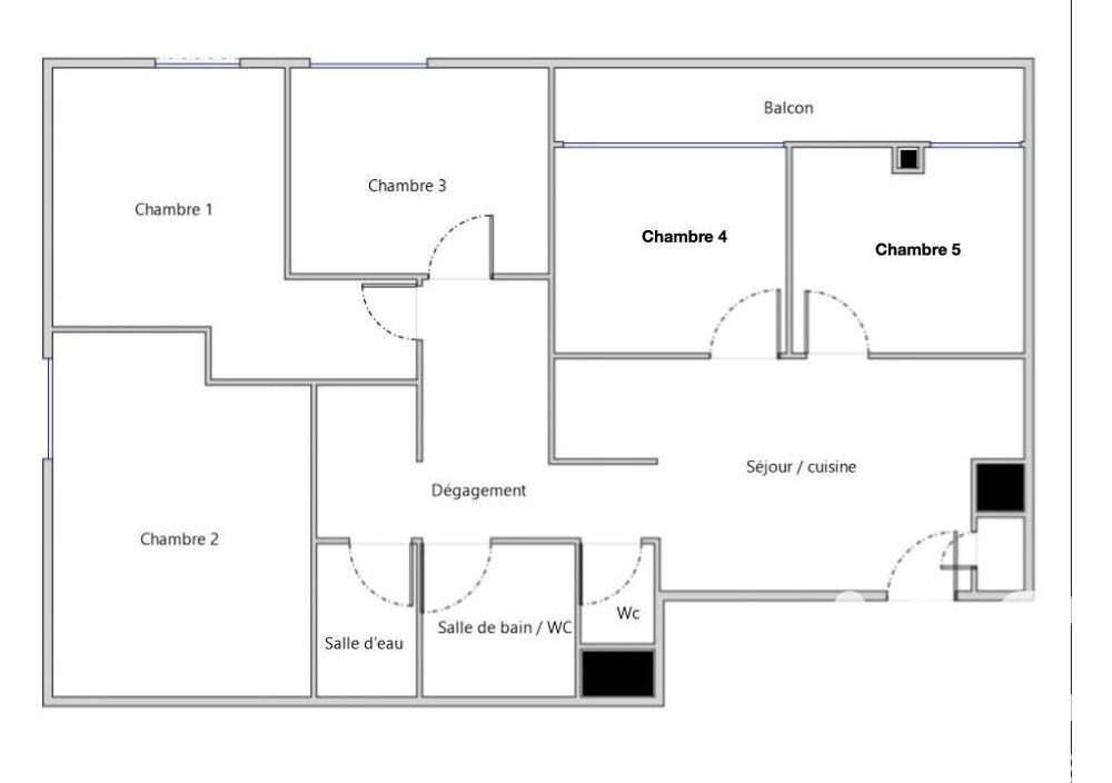 Vente Appartement 5 pièces