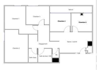  Appartement à vendre 5 pièces 81 m²