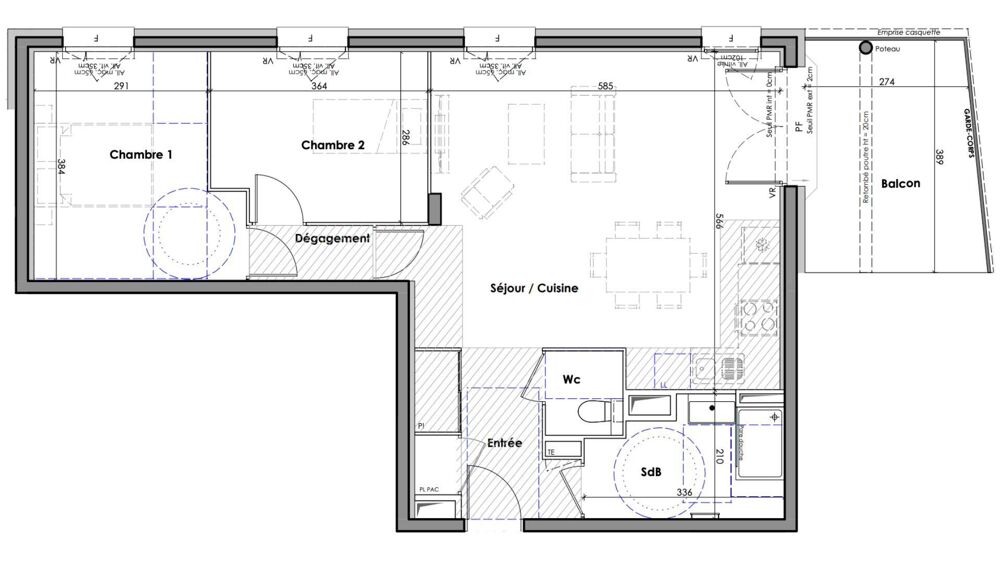 Vente Appartement 3 pièces