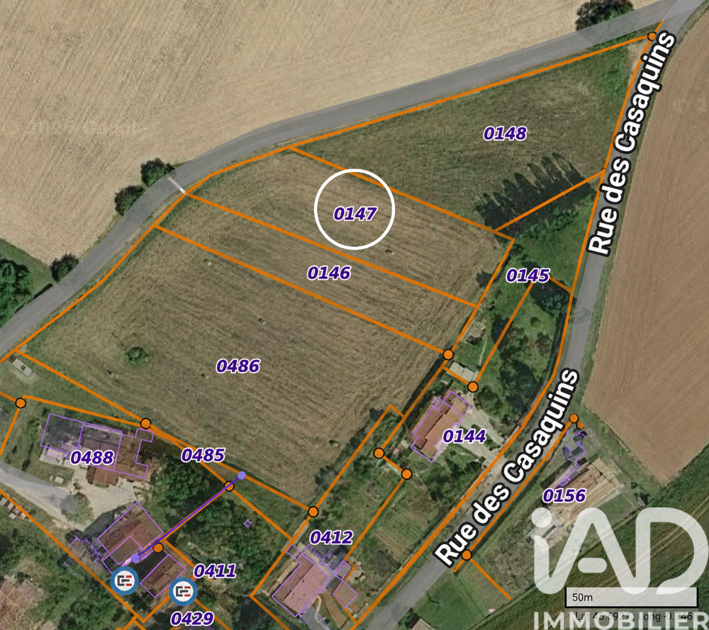 Vente Terrain Vente Terrain agricole 2 011 m&sup2; Varzay