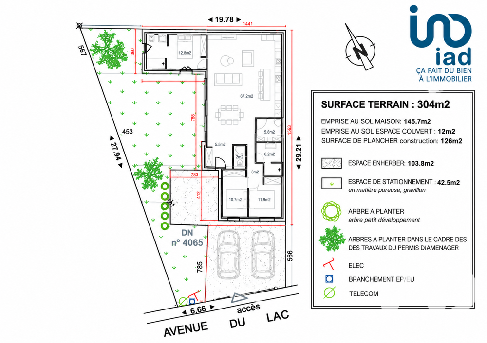 Vente Terrain Vente Terrain 304 m&sup2; Lacanau