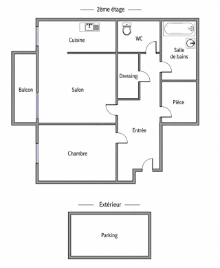  Appartement à vendre 2 pièces 54 m²