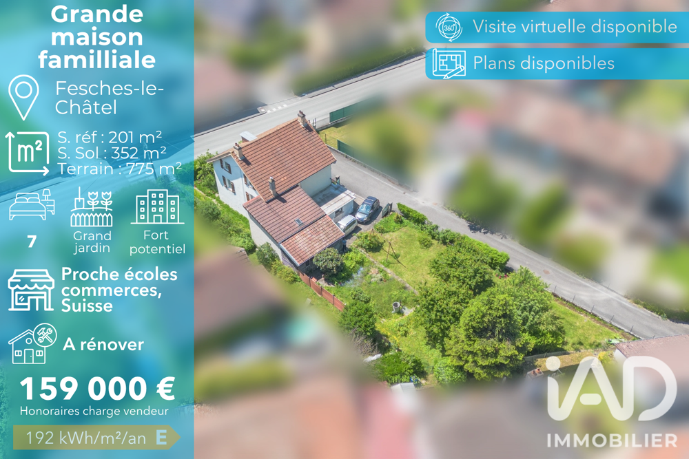 Vente Maison Vente Maison/villa 10 pièces Fesches-le-châtel