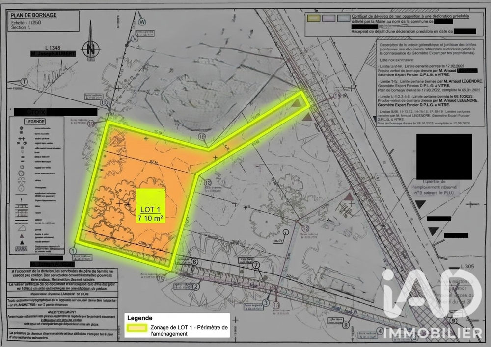 Vente Terrain Vente Terrain à bâtir 710 m&sup2; Val-d'izé