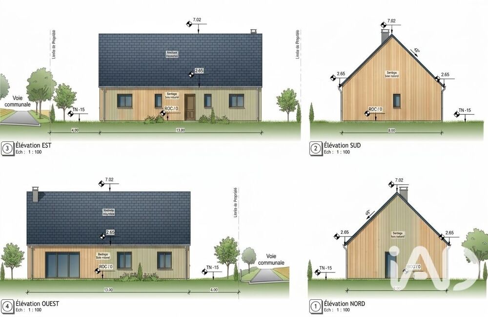 Vente Terrain Vente Terrain 1 100 m&sup2; Crouzilles