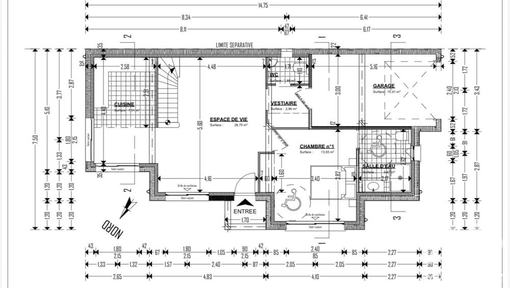 Vente Terrain Vente Terrain à bâtir 1 294 m&sup2; Villemandeur