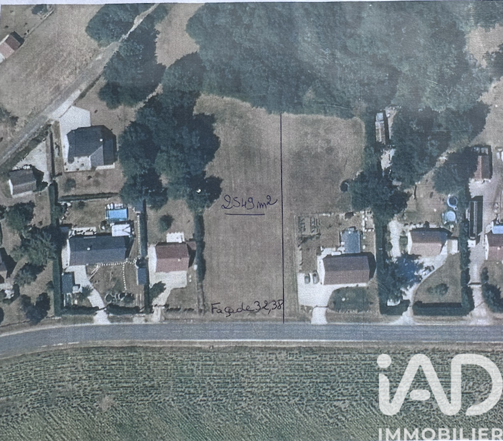 Vente Terrain Vente Terrain à bâtir 2 549 m&sup2; Oussoy-en-gâtinais
