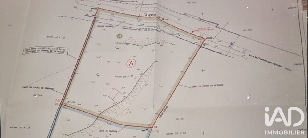Vente Terrain Vente Terrain à bâtir 1 115 m&sup2; Antibes