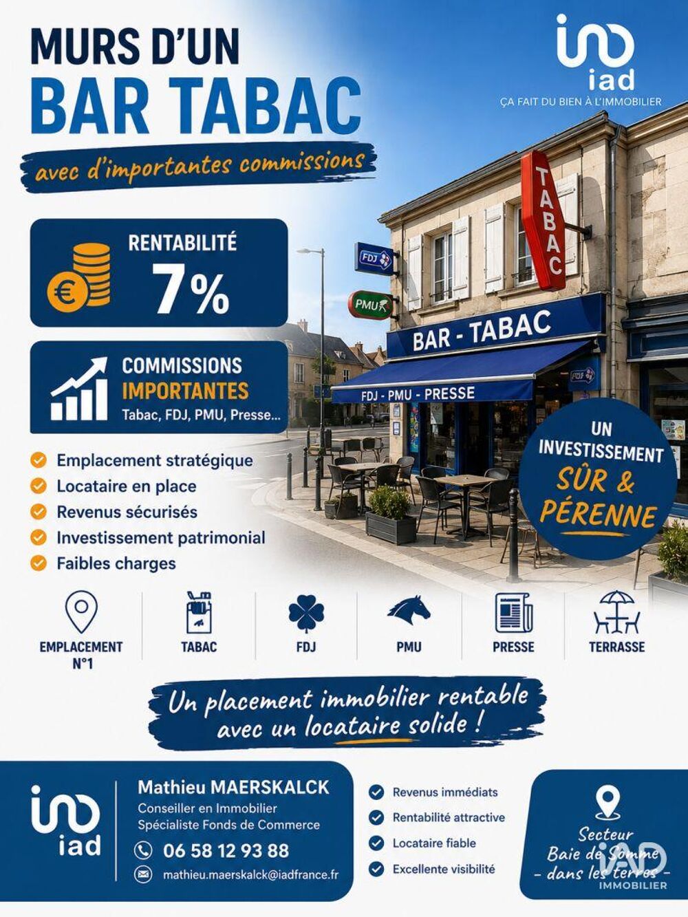   Vente Murs commerciaux 1 m&sup2; 