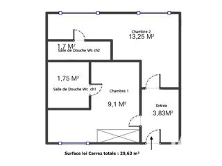  Appartement à vendre 2 pièces 29 m²