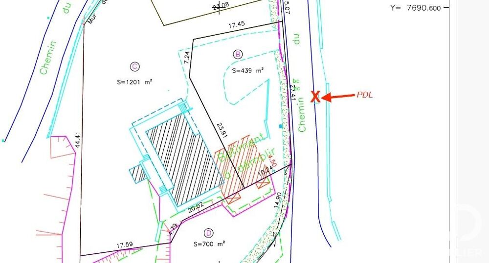 Vente Terrain Vente Terrain à bâtir 439 m&sup2; Saint-denis