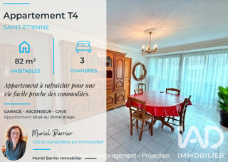  Appartement à vendre 4 pièces 82 m²