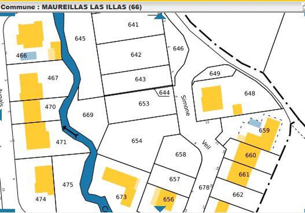 Vente Terrain Vente Terrain 660 m&sup2; Maureillas-las-illas