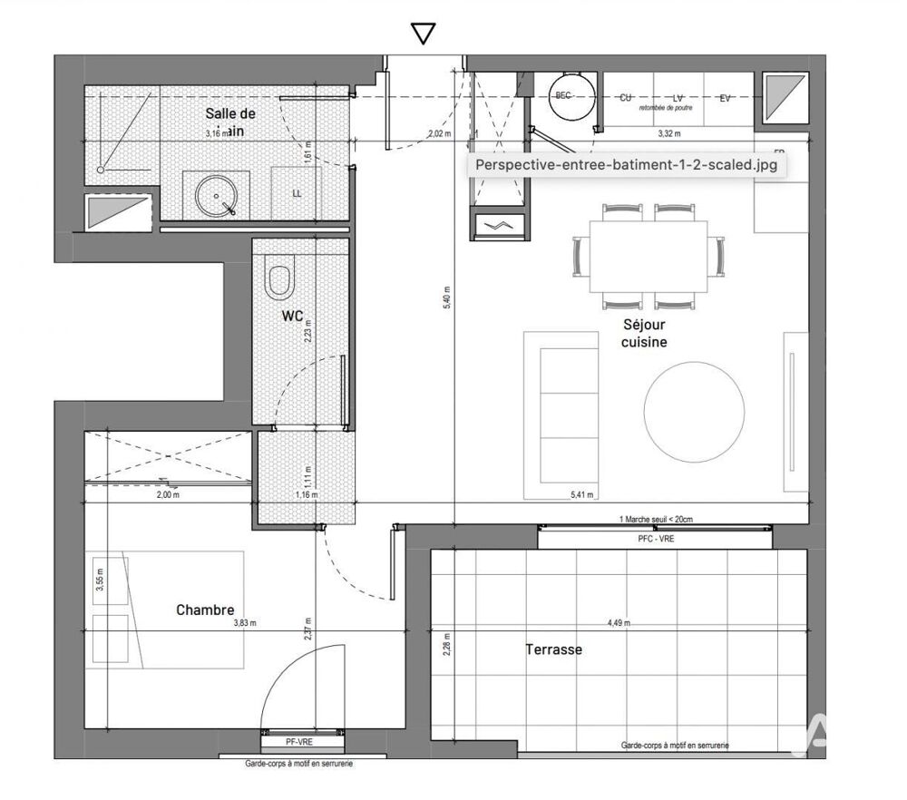 Vente Appartement 2 pièces