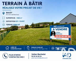  Terrain à vendre 1068 m²