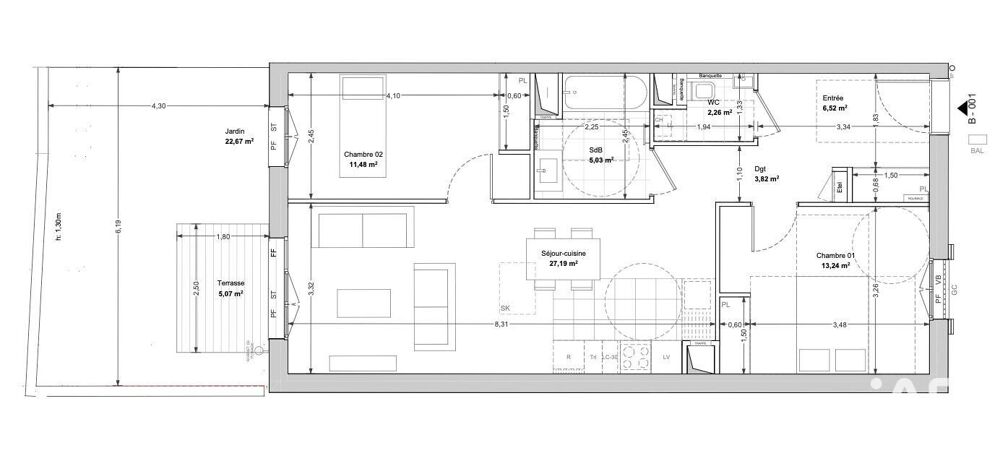Vente Appartement Vente Appartement 3 pièces La rochelle