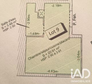  Appartement à vendre 1 pièce 25 m²