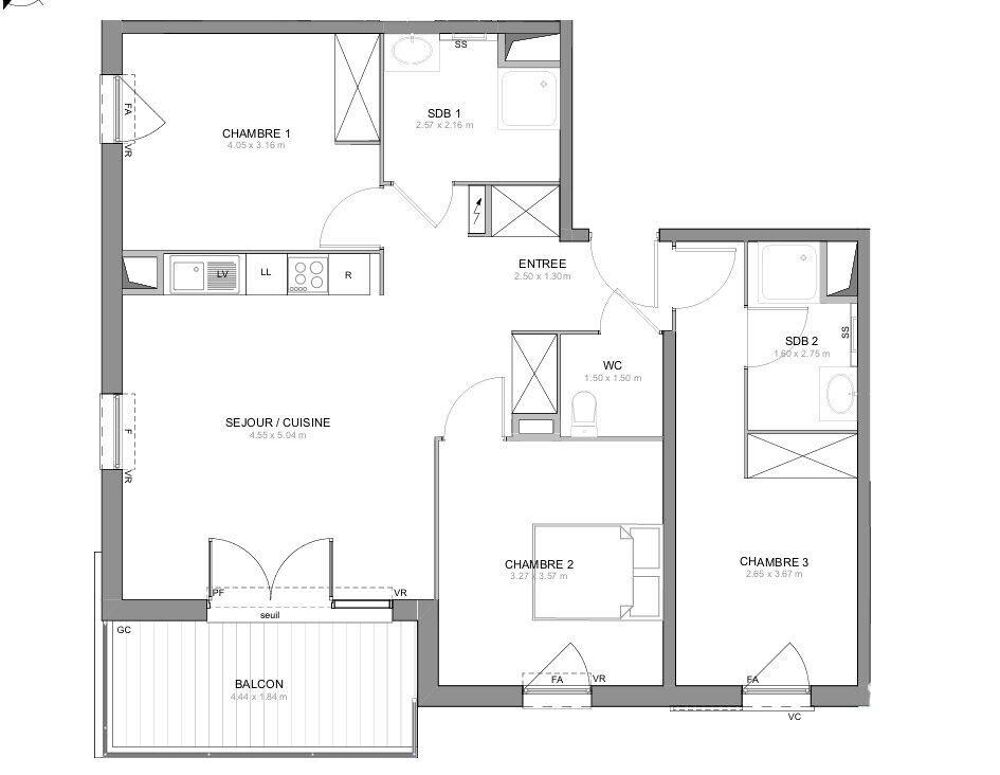 Vente Appartement 4 pièces
