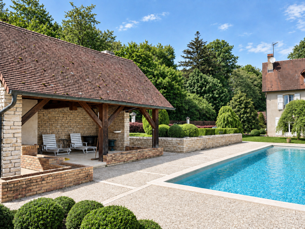 Vente Maison Demeure de caractère avec parc paysager et piscine . Geneuille. Geneuille