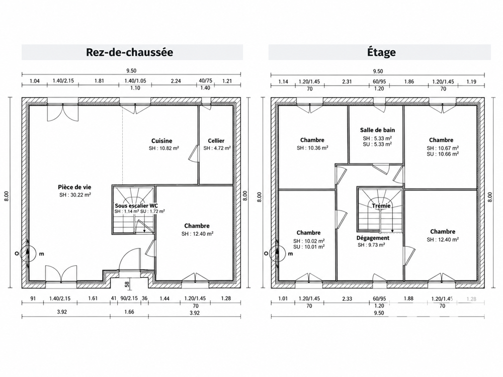 Vente Terrain Vente Terrain à bâtir 327 m&sup2; Pierrelaye