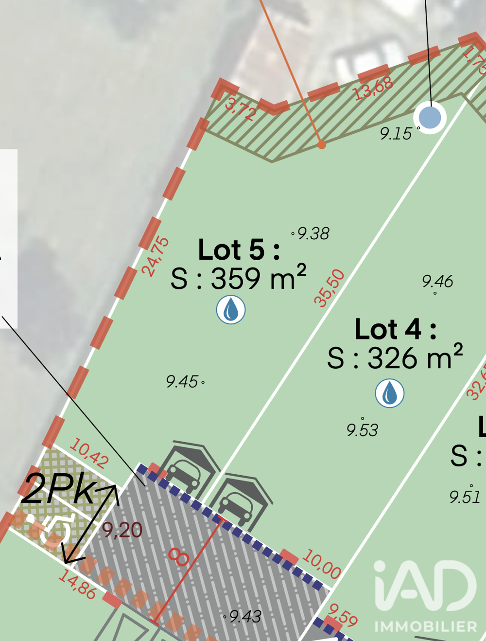 Vente Terrain Vente Terrain à bâtir 359 m&sup2; Chaumes-en-retz