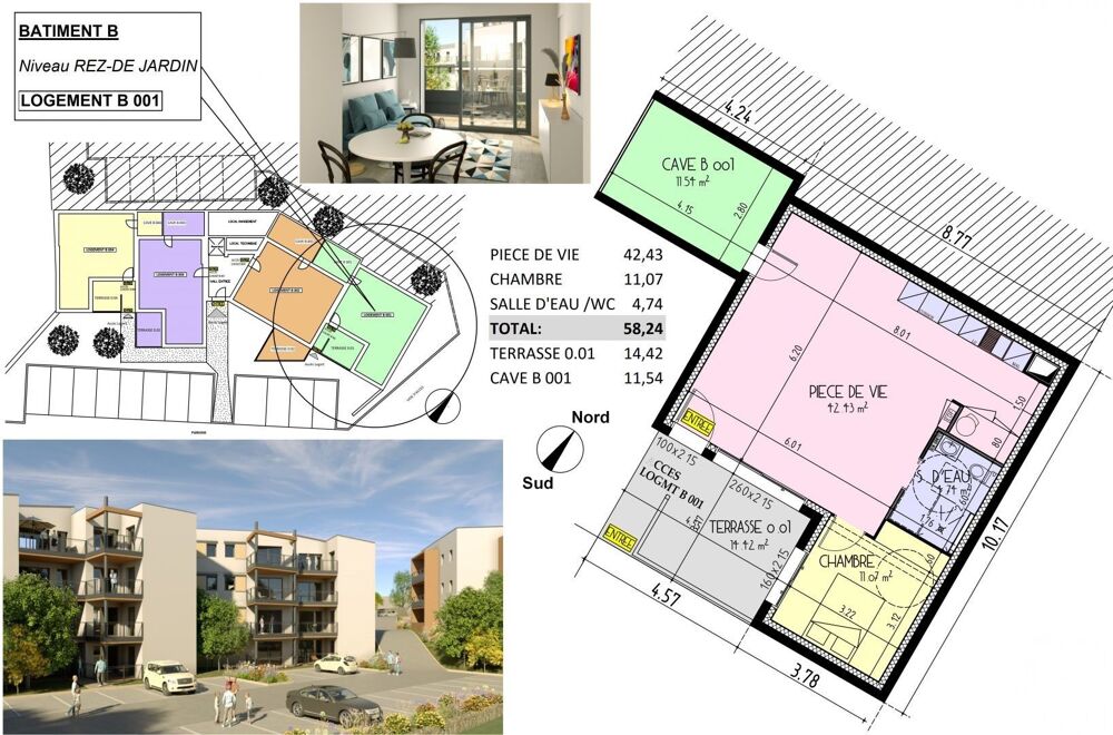 Vente Appartement 2 pièces