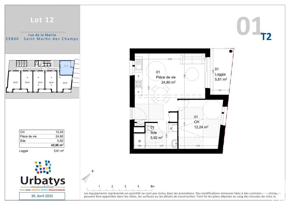 Vente Appartement 2 pièces