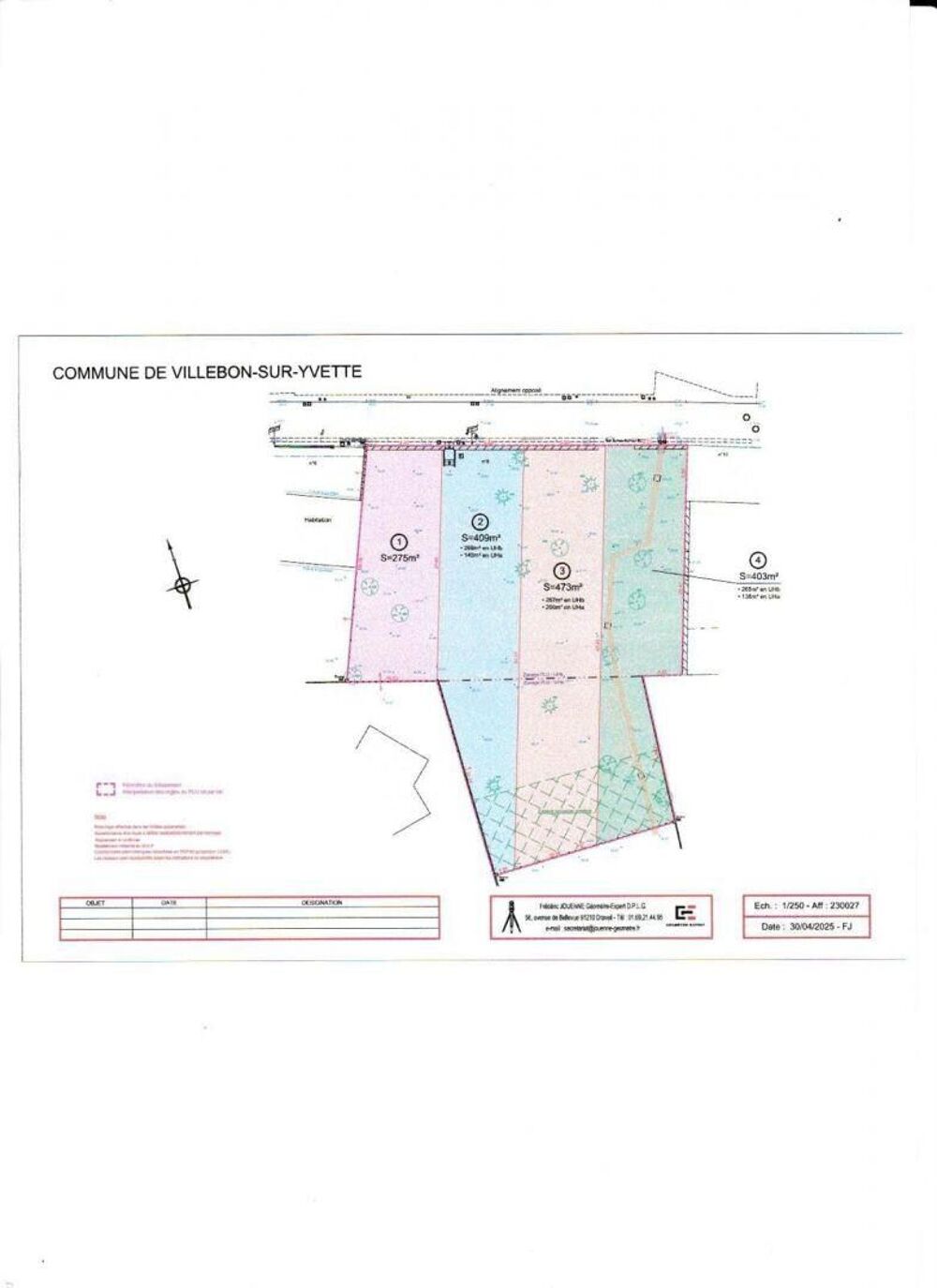 vente Terrain - 403 m² Villebon-sur-Yvette (91140)