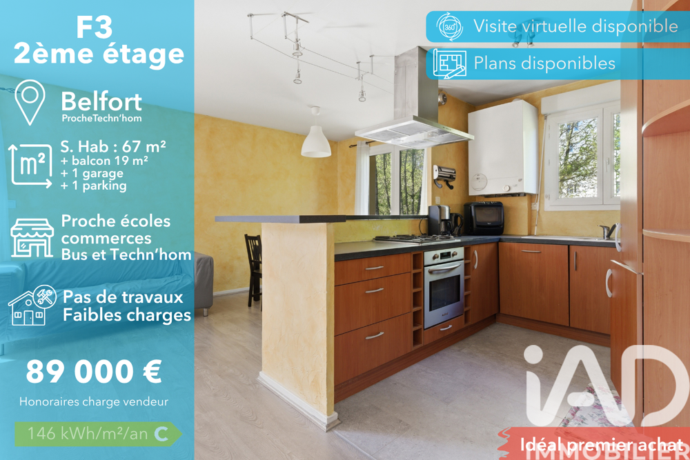 Vente Appartement Vente Appartement 3 pièces Belfort