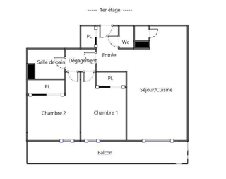  Appartement à vendre 3 pièces 53 m²