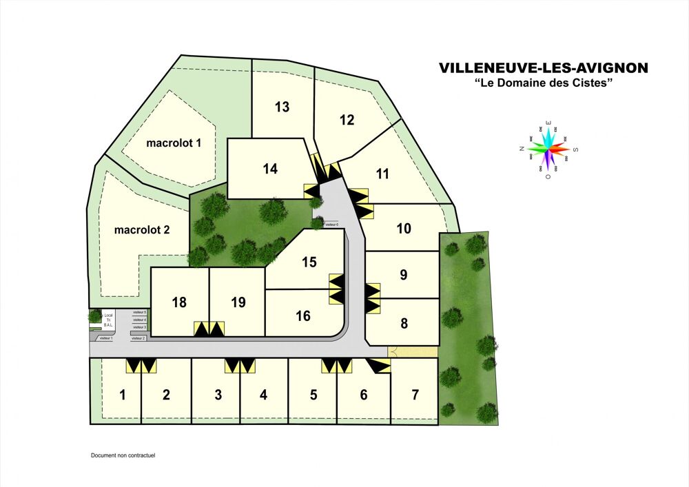 Vente Terrain Vente Terrain à bâtir 465 m&sup2; Villeneuve-lès-avignon