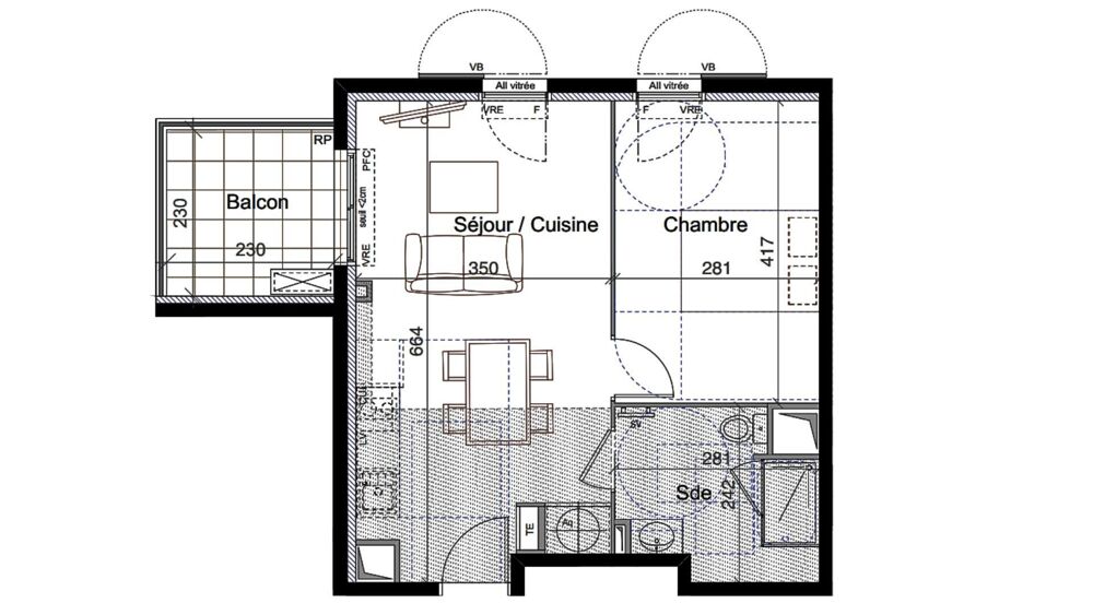 Vente Appartement 2 pièces
