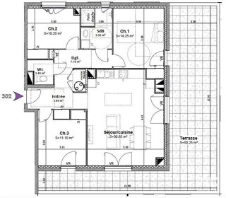  Appartement à vendre 4 pièces 85 m²