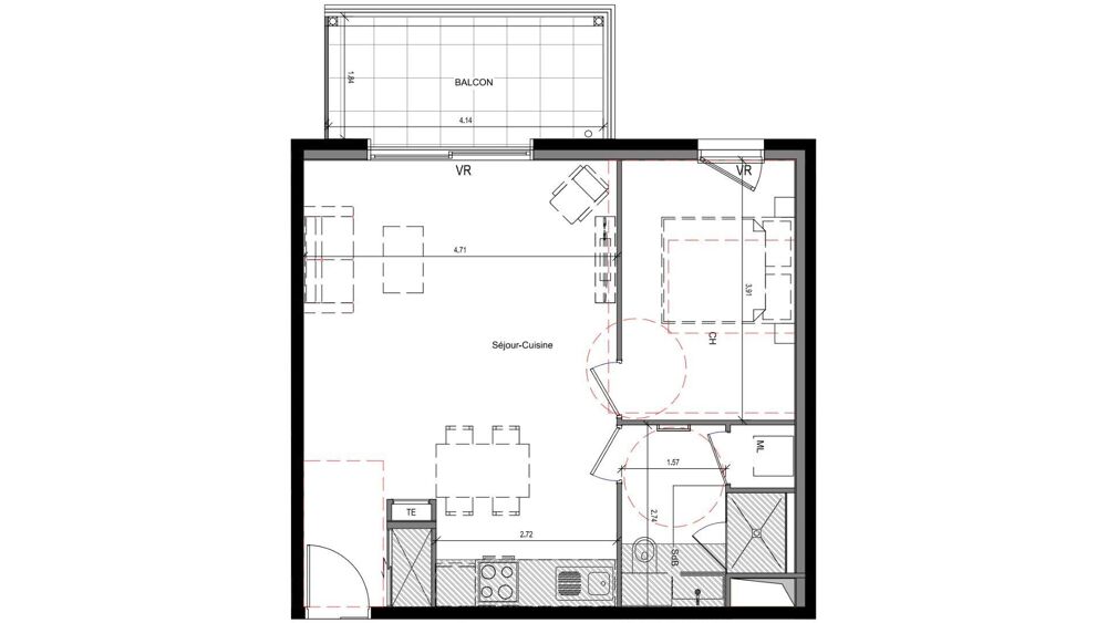 Vente Appartement 2 pièces