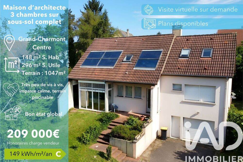 Vente Maison d'architecte 6 pièces