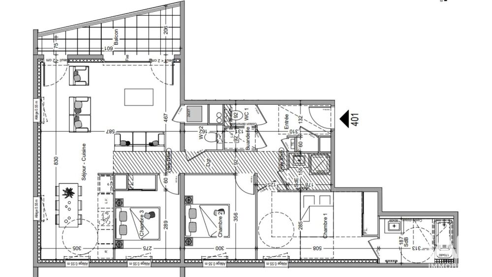 Vente Appartement 4 pièces