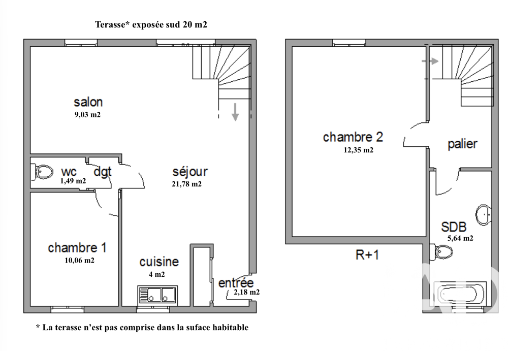 Vente Appartement 3 pièces