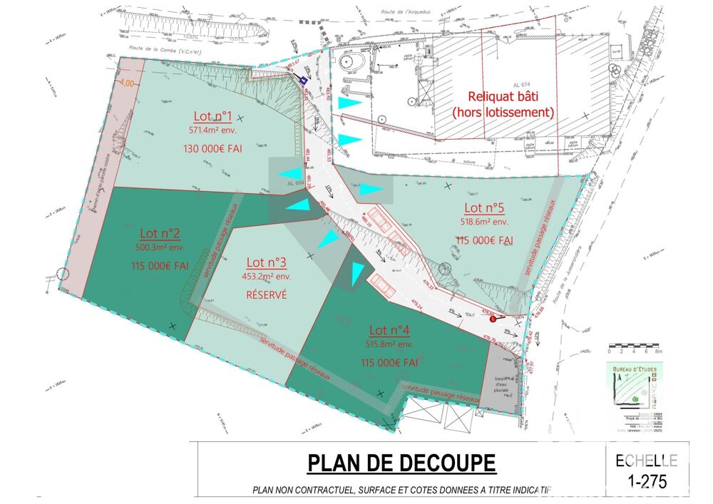 Vente Terrain Vente Terrain à bâtir 516 m&sup2; Cellieu