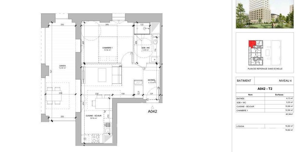 Vente Appartement 2 pièces
