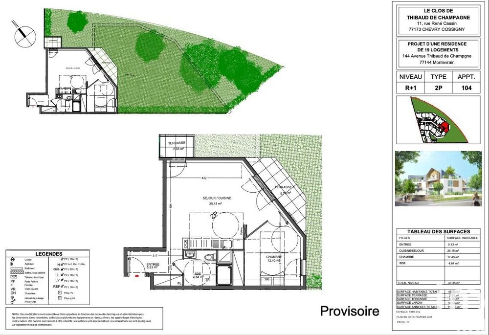 Vente Appartement Vente Appartement 2 pièces Montévrain