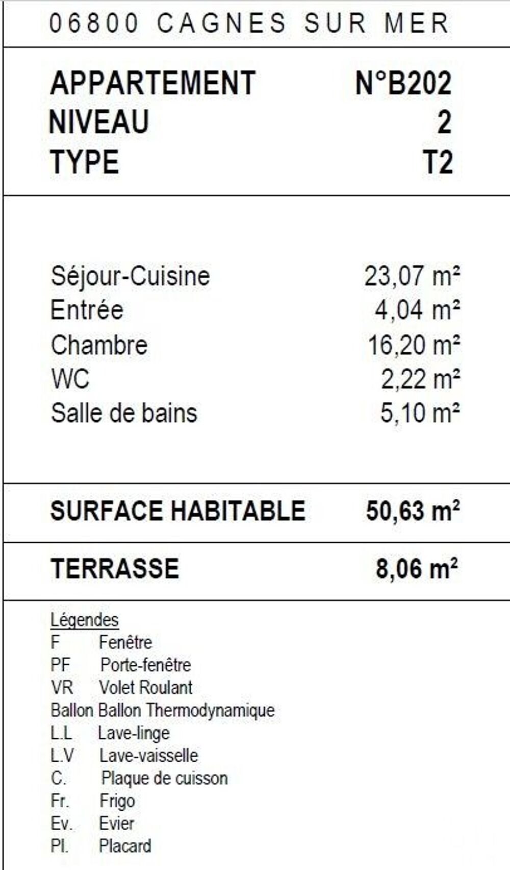 Vente Appartement 2 pièces