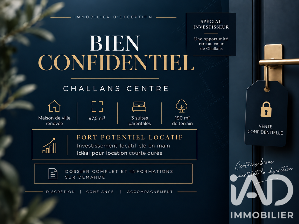 Vente Maison Vente Maison de ville 4 pièces Challans