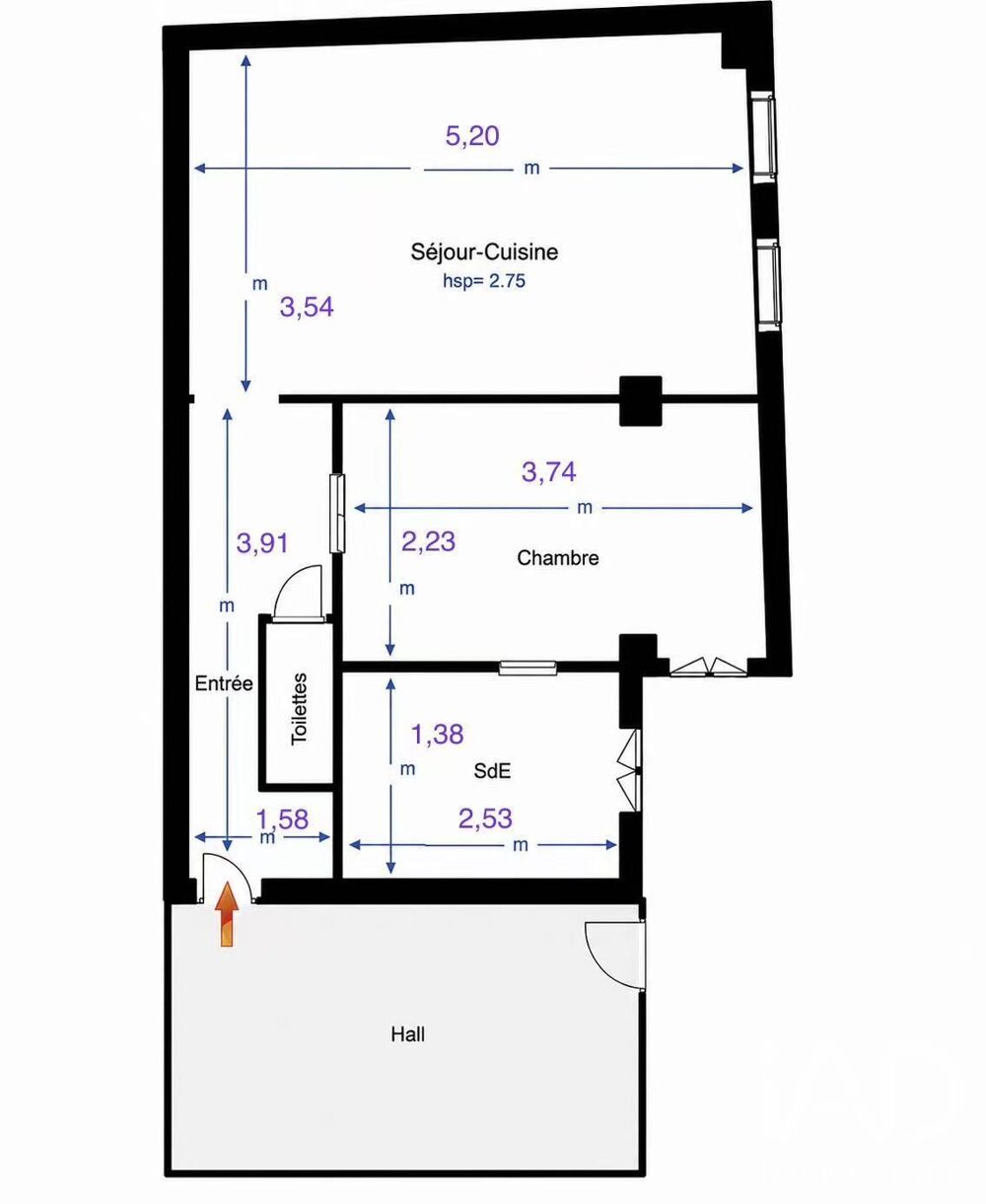 Vente Appartement Vente Appartement 2 pièces Paris 15