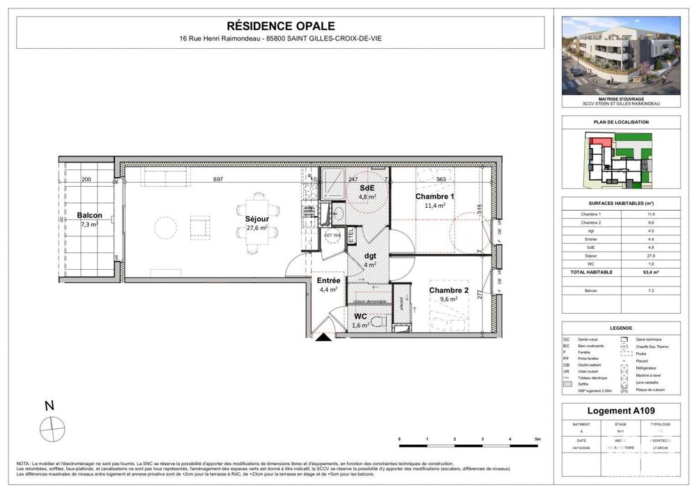 Vente Appartement 3 pièces