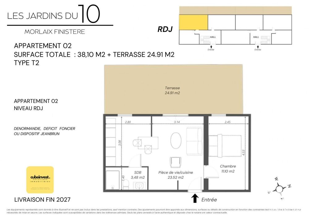 Vente Appartement 2 pièces