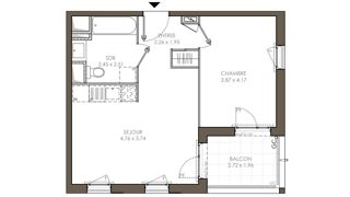  Appartement � vendre 2 pi�ces 40 m�