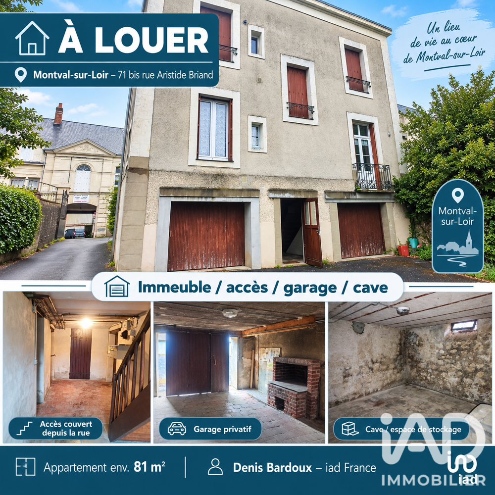 Location Appartement Location Appartement 3 pièces Montval-sur-loir