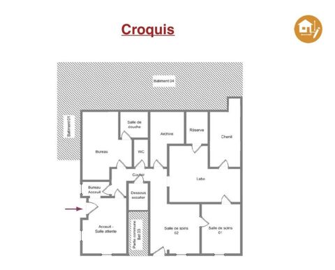   Vente Murs commerciaux 111 m&sup2; 
