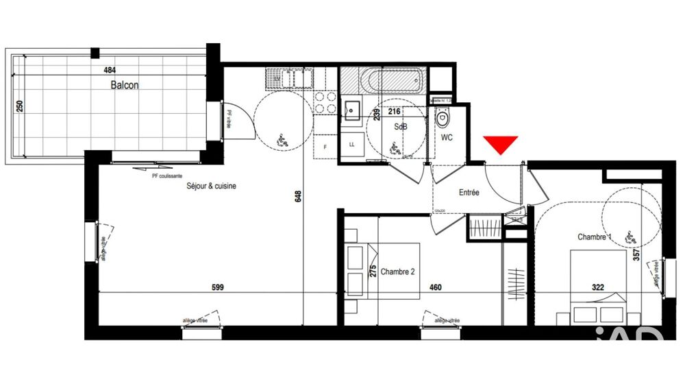 Vente Appartement 3 pièces